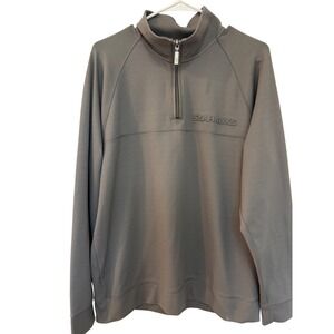 Tommy‎ Bahama Seahawks Football Quarter Zip Pullover Jacket Mens M